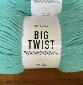 Neu Big Twist von Joann's POSH Garn Bahablau 233 Yards 7,05 Unzen - Bild 1 von 3
