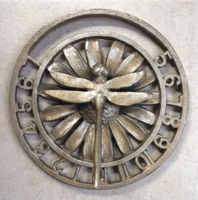 Reloj de sol de jardín con libélula en flor margarita decoración de jardín ~ SPI Home 50727 Foto 1 de 2