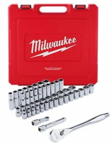 MILWAUKEE 47-Piece 1/2 in. Socket Wrench Set Fractional SAE & Metric NEW!! - Picture 1 of 1