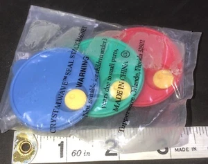 Tupperware Vintage CrystalWave Seal Stack MAGNET-Vented Lids-NEW - Picture 1 of 4