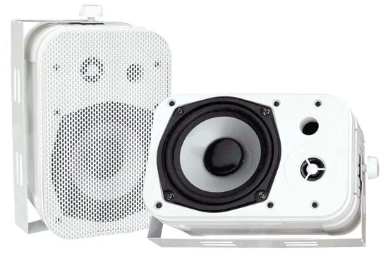 Pair New Pyle PDWR40W 5.25" Indoor/Outdoor Waterproof Speakers White - Image 1 of 1