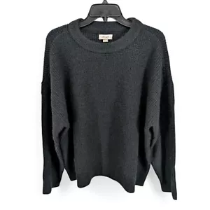 On 34th Women's Crewneck Long-Sleeve Shaker Sweater Black Plus Size 2X $59.50 - Picture 1 of 2