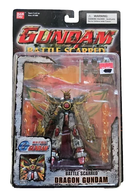 NIB Vintage 2003 Toonami Bandai Battle Scarred Dragon Gundam Action Figure - Image 1 of 3