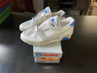 NOS W/Box 1987 Converse Converters Lo Top Athletic Shoes Leather 8US - Image 1 of 4