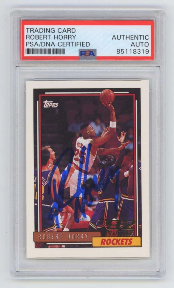 Robert Horry 1992-93 Topps #308 Rookie RC Signed Auto PSA DNA Authentic Rockets - Image 1 of 1