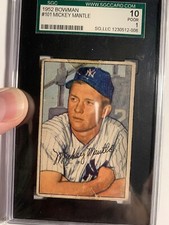 1952 BOWMAN MICKEY MANTLE #101 SGC 1 ICONIC CARD. PRICED TO SELL!