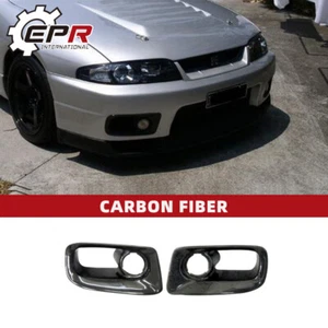 For Skyline R33 GTR OE Style Carbon Border Front Bumper Air Duct Exterior Kits - Picture 1 of 12