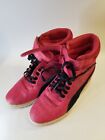 🔥PUMA sky wedge Women’s Size 8 PINK black high tops lace up-355427-06
