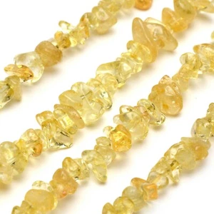 Citrine Chip Beads 32” Strand 5~8mm Gemstone Jewelry Making Bulk Loose - Picture 1 of 3