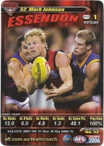 2006 TeamCoach (52) Mark JOHNSON Essendon - Picture 1 of 1