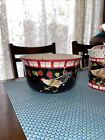 Vintage Bella Casa By Ganz Berry Bowl With Rooster And Strawberry Design