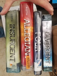 Lot of 4 Divergent series books Four Allegiant Insurgent by Veronica Roth - Picture 1 of 1
