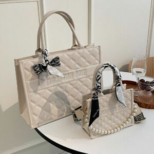 Female Large Capacity Bag Ladies Leather Handbag Tote Shoulder Shopper