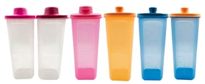 Tupperware Multi-Colored Beverage Slim-Line Plastic Fridge Drink Pitcher 2.0L - Picture 1 of 48