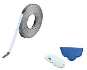 30mm Chrome Detailing Foil Tape Car Pin Stripe Coachline With Cutter - Picture 1 of 3