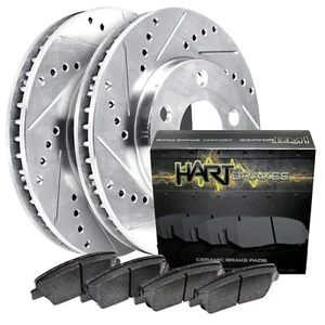 Hart Brakes Front Brakes and Rotors Kit |Front Brake Pads| Brake Rotors and Pads - Picture 1 of 6