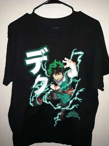 Camiseta My Hero Academia Camiseta Gráfica Talla XL Izuku Midoriya Neón 2K - Imagen 1 de 3