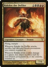 Rakdos the Defiler Dissension MINT Black Red Rare MAGIC GATHERING CARD ABUGames