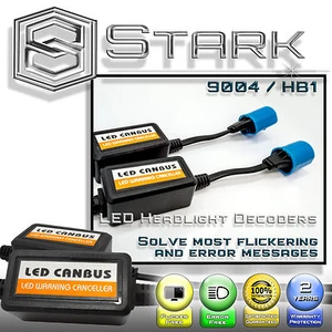 PAIR LED Headlight Canbus Error Free Anti Flickering Resistor Decoder - 9004 HB1 - Picture 1 of 2