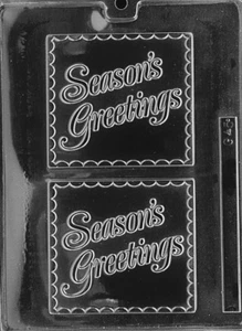 BIGLIETTO AUGURI STAGIONI stampo cioccolato caramelle stampi caramelle cartoline natale vacanze - Foto 1 di 1