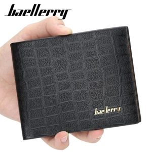 Portafoglio uomo pelle bifold porta carte di credito portamonete pochette portafogli - Foto 1 di 13