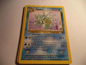 (AMS) POKEMON GB FOSSIL SEEDRA 42/62 PLAYED. YOU GET 2 CARDS FOR 1,50 EURO - Imagen 1 de 2