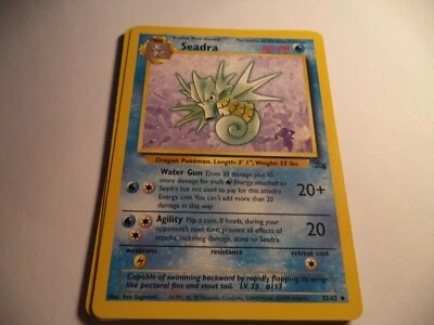 (AMS) POKEMON GB FOSSIL SEEDRA 42/62 PLAYED. YOU GET 2 CARDS FOR 1,50 EURO - Imagen 1 de 2