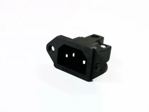 1x high grade Pure Copper IEC Inlet Socket Gold / Rhodium Plated  - Picture 1 of 3
