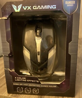 VX Gaming Volkano - USB Wired Mouse (Ranger Series 3200DPI Hi-Def) NEW! - Image 1 of 4