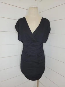 Alice + Olivia small black stretchy bodycon knee-length evening dress - Picture 1 of 5