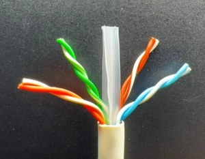 Cat6 NetzwerkKabel Datenkabel Verlegkabel Installationkabel AWG24 Nexans 100m - Picture 1 of 2