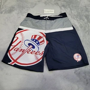 G-III by Carl Banks Navy New York Yankees Logo Sea Wind Swim Shorts Men's Sz M - Picture 1 of 6
