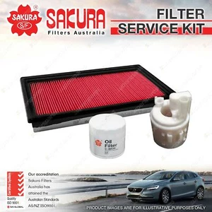 Sakura Oil Air Fuel Filter Service Kit for Nissan Pulsar N16 X-Trail T30 Petrol - Picture 1 of 2
