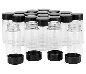 20 Pack 20 ml Clear Glass Vials with Screw Caps 5 Dram Small Size Storage Bottle - Picture 1 of 9