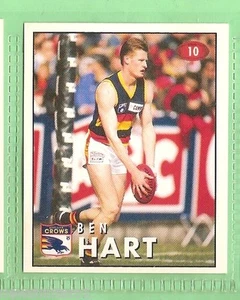 1996 AFL SELECT  STICKER  #10  BEN HART, ADELAIDE CROWS - Picture 1 of 1