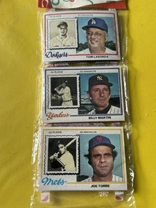1978 TOPPS HOLIDAY BB RACK PACK BILLY MARTIN JOE TORRE YANKEES METS EX+/NM+ - Picture 1 of 5
