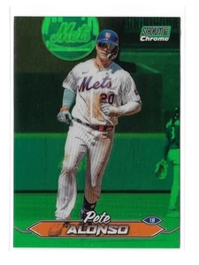 2024 Topps Stadium Club - Pete Alonso #176 Chrome Green Refractor - Picture 1 of 2