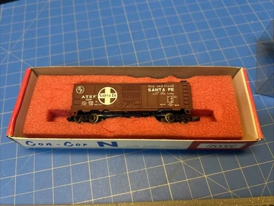 Con-cor N scale Santa Fe "All The Way" Box car ATSF vintage - Image 1 of 4