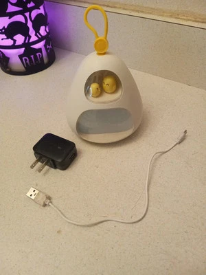 Digital Alarm Clock, Birds Nest with Light - Image 1 of 4