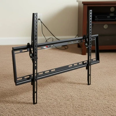 Soporte de pared de TV inclinable de acero de aleación duradero para 37-70 pulgadas - Perfecto para configuración en el hogar Foto 1 de 4