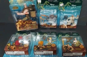 Disney's ATLANTIS "The Lost Empire" by Mattel 2000 Complete Set of 6 Figures - Picture 1 of 7