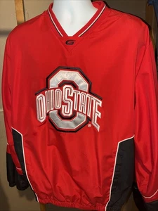 58 Sports The Ohio State Buckeyes V Neck Windbreaker Jacke Pullover gefüttert L - Bild 1 von 3