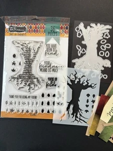 Brutus Monroe Tree of Kindness Clear UM Stamp, Stencil, Metal Cutting Die Set - Picture 1 of 11