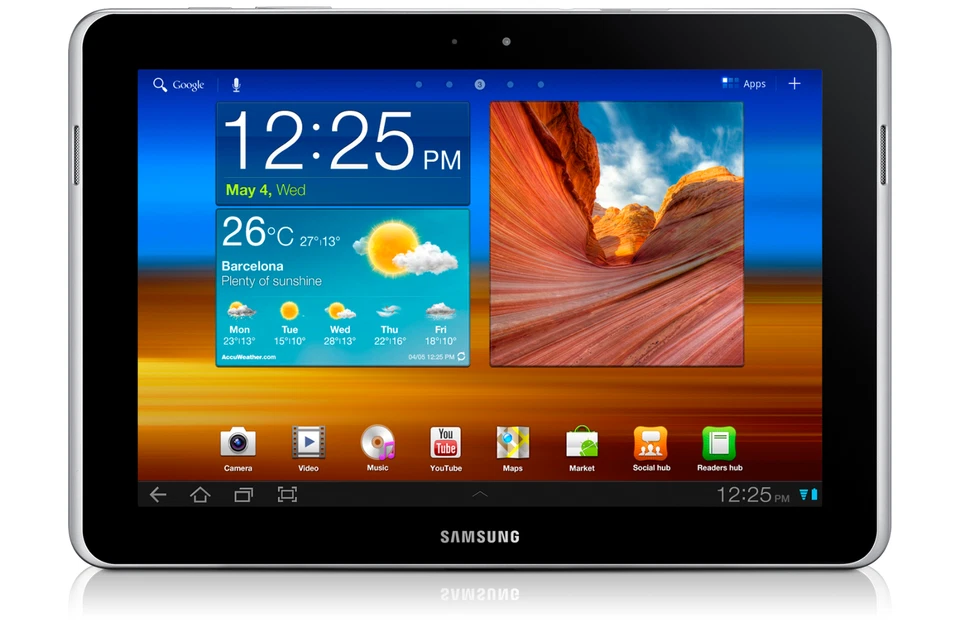 Samsung Galaxy Tab N GT-P7501 64GB, WLAN + 3G (Entsperrt), 25,7 cm (10,1 Zoll) - - Bild 1 von 1