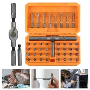42 in 1 Magnetic Screw Drivers Bits Ratchet Wrench Set Bicycle Tools UK - Picture 1 of 12