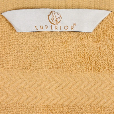 Superior Franklin Cotton Lightweight Bath Towel Set of 4 Gold - Image 1 of 4