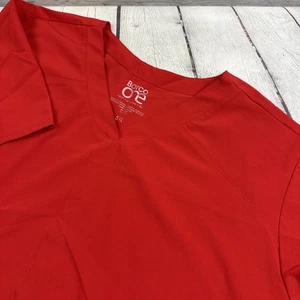 Barco One Scrub Set Donna 5X Scollo a V Rosso Professionale Uniforme Abbigliamento da Lavoro Medico - Foto 1 di 21