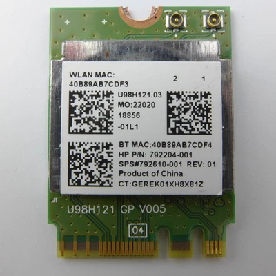 Realtek RTL8723BENF  wireless  NGFF M.2 PCI-E 802.11b/g/n 15-ac183ng - Immagine 1 di 2