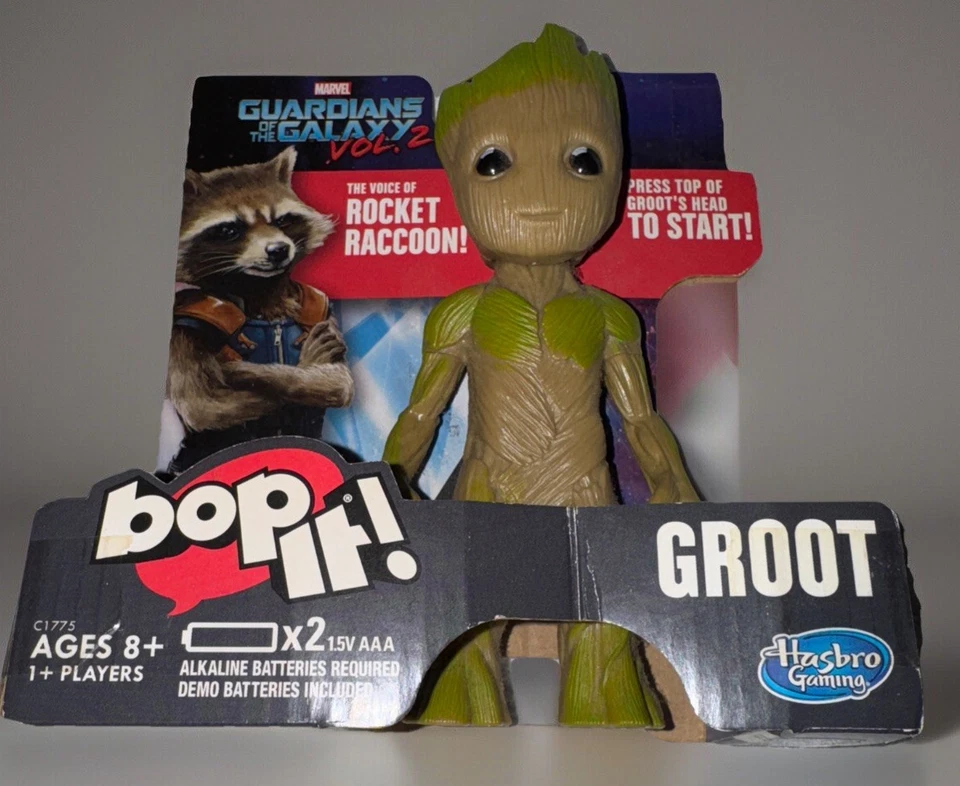 Groot Bop It C1775 Marvel Guardians of The Galaxy Vol 2 Talking Toy Figure