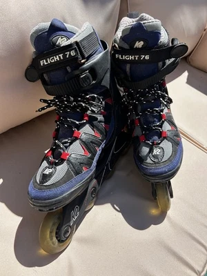 Vintage K2 Flight 76-W Damen Inline Skates Rollschuhe US Größe 9,5 Skates  - Bild 1 von 4